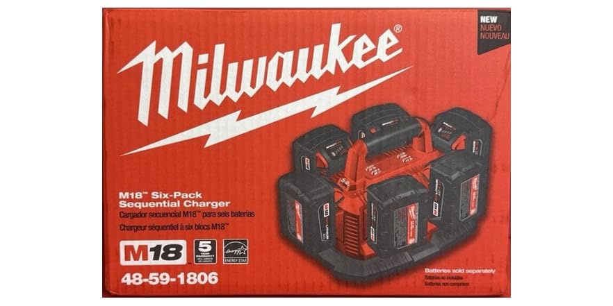 Milwaukee M18 18V Six Pack Sequential Charger $87.20 + Free S&H w/ Amazon Prime