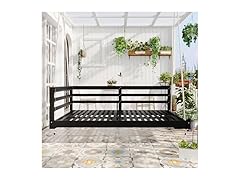 Merax 80" Acacia Wood Swing, Twin -Choose Color