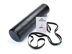 24" Foam Roller with Black Stretch Strap