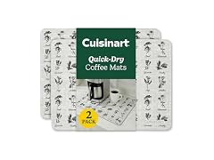 Cuisinart Coffee Mat for Countertop, 2-Pack 15"x20", Non-Slip