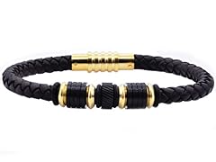 Leather Carbon Fiber Bracelet