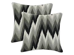Coram Ebony Fiber Pillow: Set of 2