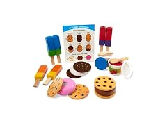 Melissa & Doug Wooden Frozen Treats Ice Cream Play Set (24 pcs)