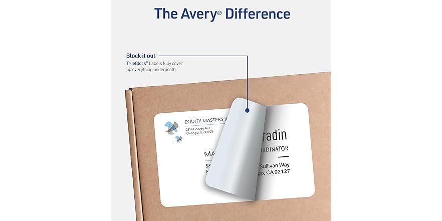 Avery Half-Sheet Printable Shipping Labels