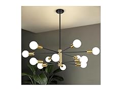 BesLowe 31'' 12-Light Modern Sputnik Chandelier