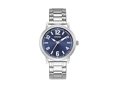 Guess Men's 42mm Watch Silver Tone Stainless Steel