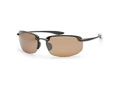Maui Jim Men's 64mm Black/Bronze Polarized Sunglasses