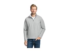 SAKS Fifth Avenue Mens Pique QuarterZip Pullover