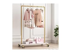 FONECHIN Gold Metal Clothing Rack