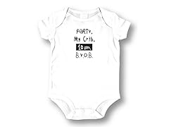 "Party, My Crib" Baby Romper