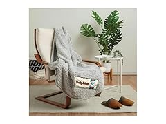 DOLPHINS Retro Cloud Sherpa Blanket