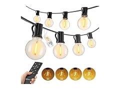 Brightown 37Ft Outdoor String Lights with Remote