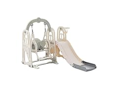 SPOFLYINN 3 in 1 Toddler and Swing Set
