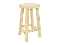 Sunnydaze 24" Fir Wood Backless Stool