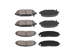 ECCPP Front & Rear Semi Metallic Disc Brake Pad Set