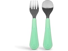 Ubbi Toddler Utensils Set, 2 Pack