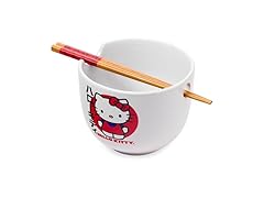 Silver Buffalo Hello Kitty Bowl with Chopsticks