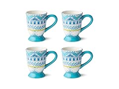 Porto 18oz Ceramic MUGS, SET of 4 