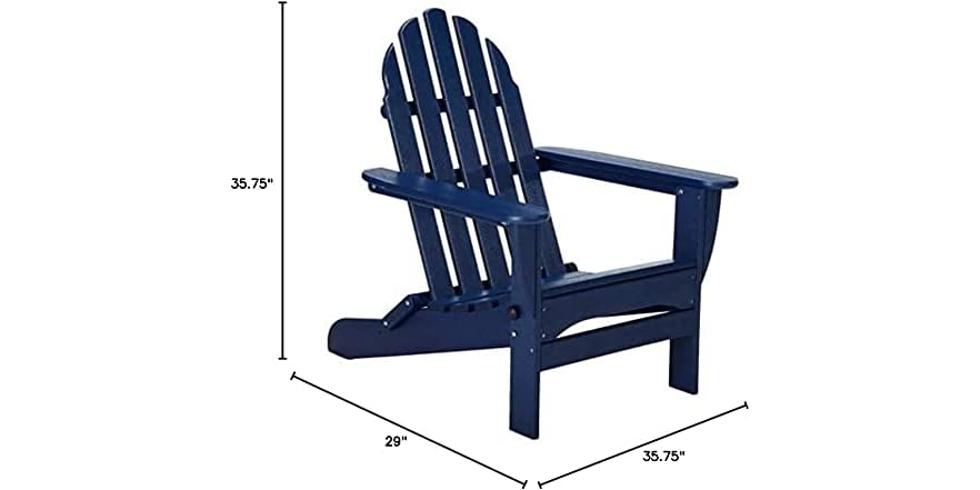 POLYWOOD Classic Folding Adirondack Chair