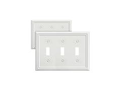 2 Pack Triple Toggle Switch Wall Plate