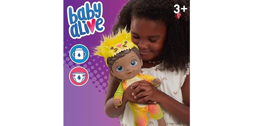 Baby Alive Rainbow Tigre Wildcats Doll Con Biberón Y Pañal | Envío gratis