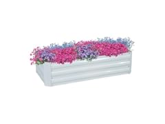 Sunnydaze NPH-595 4 x 2 x 1 ft Garden Bed, White