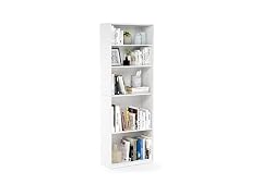 Furinno Jaya 5-Tier Bookshelf White