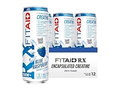 Lifeaid Fitaid Rx + Creatine Drink, Blue Raspberry