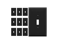  Toggle Switch Wall Plate Jumbo 10Pk