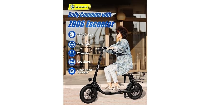 Zdza ZDZA ZD06 Electric Scooter with Seat