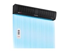 TURBRO 48 in Air Curtain Fan, Black