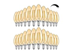 BesLowe 24-Pack Dimmable E12 LED Candelabra Bulbs 60W Equivalent