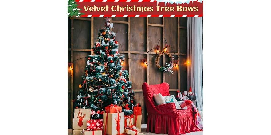 NONSTOP Red Velvet Ribbon Bows