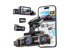 Icesky 4K Dual Dash Cam GPS WiFi 6