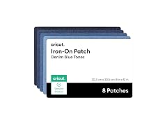 Cricut Iron-On Patch, Denim Blue Tones