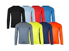 5Pk Mens L/S Performance Shirt (S-2XL)