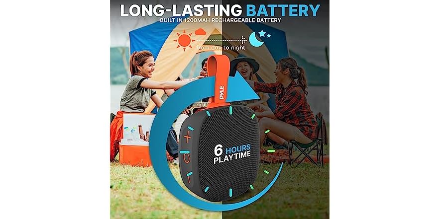 Pyle Portable Bluetooth Mini Loud Speaker