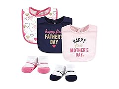 Hudson Baby Cotton Bib and Sock