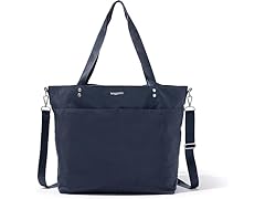 Baggallini Large Carryall Tote Bag for Women French Navy