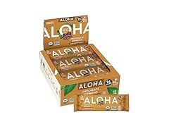 12CT ALOHA Organic Plant Based Protein Bars Chocolate