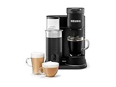 K-Cafe Essentials Single Serve K-Cup Pod Coffee, Latte and Cappuccino Maker, Black