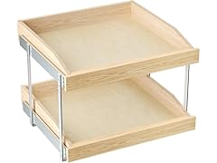 LOVMOR 2 Tier Soft Close Pull Slide Out Cabinet Organizer