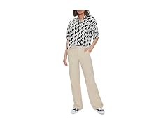 Forever 21 Straight-Leg Twill Pants