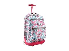 J World New York Rolling Backpack, Blue Raspberry