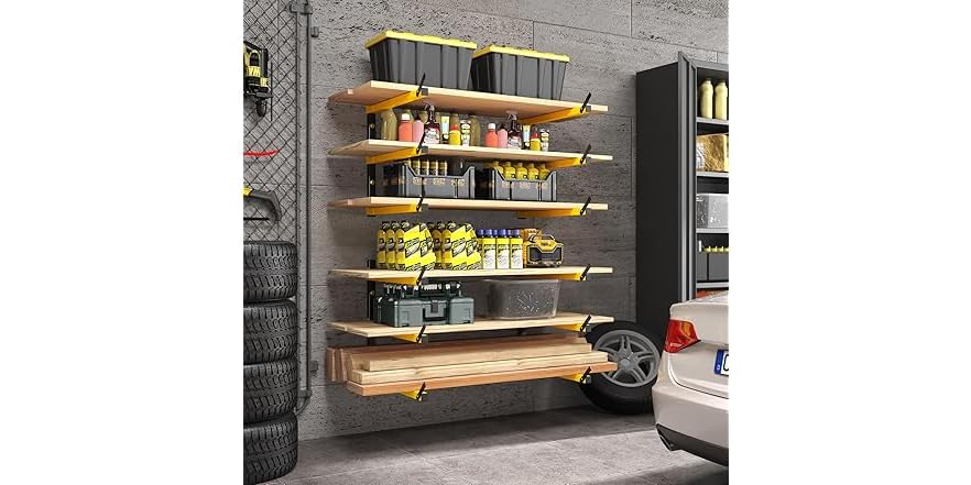 GREENER Lumber Storage Rack Folding with 3-Levels