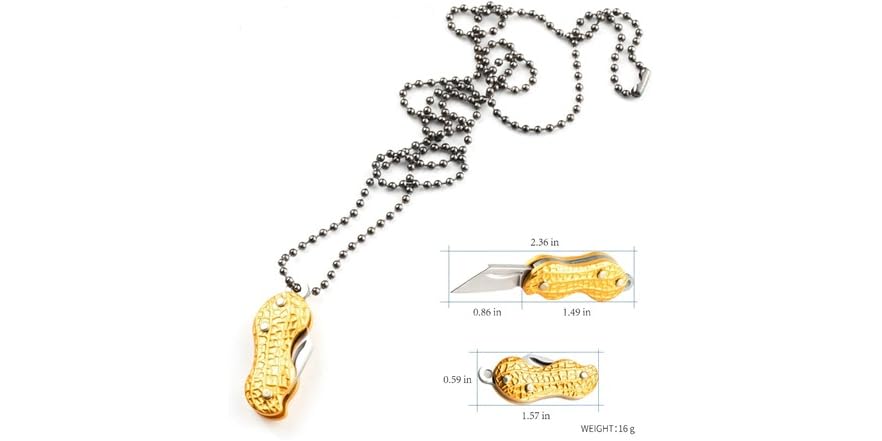 $12.99 | Portable Folding Knife Peanut-Shaped at Woot!