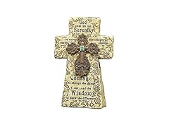 The Faith Collection Serenity Resin Standing Cross, 7.75"