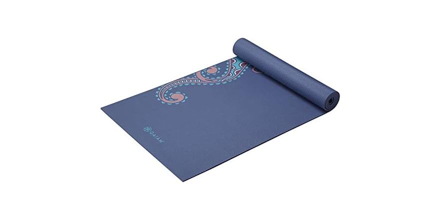 Tappetino Yoga Gaiam Leggero E Antiscivolo, Spessore 4 Mm, In PVC Privo Di Ftalati, Tinta Unita, Ideale Per Casa E Studio
