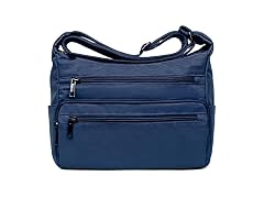 VOLGANIK ROCK RFID Purses for Women Fabric Nylon Multi Pocket Crossbody Bag Ladies Travel Handbag