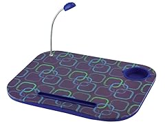 Blue Laptop Cushion w/ Light and Cup Holder
